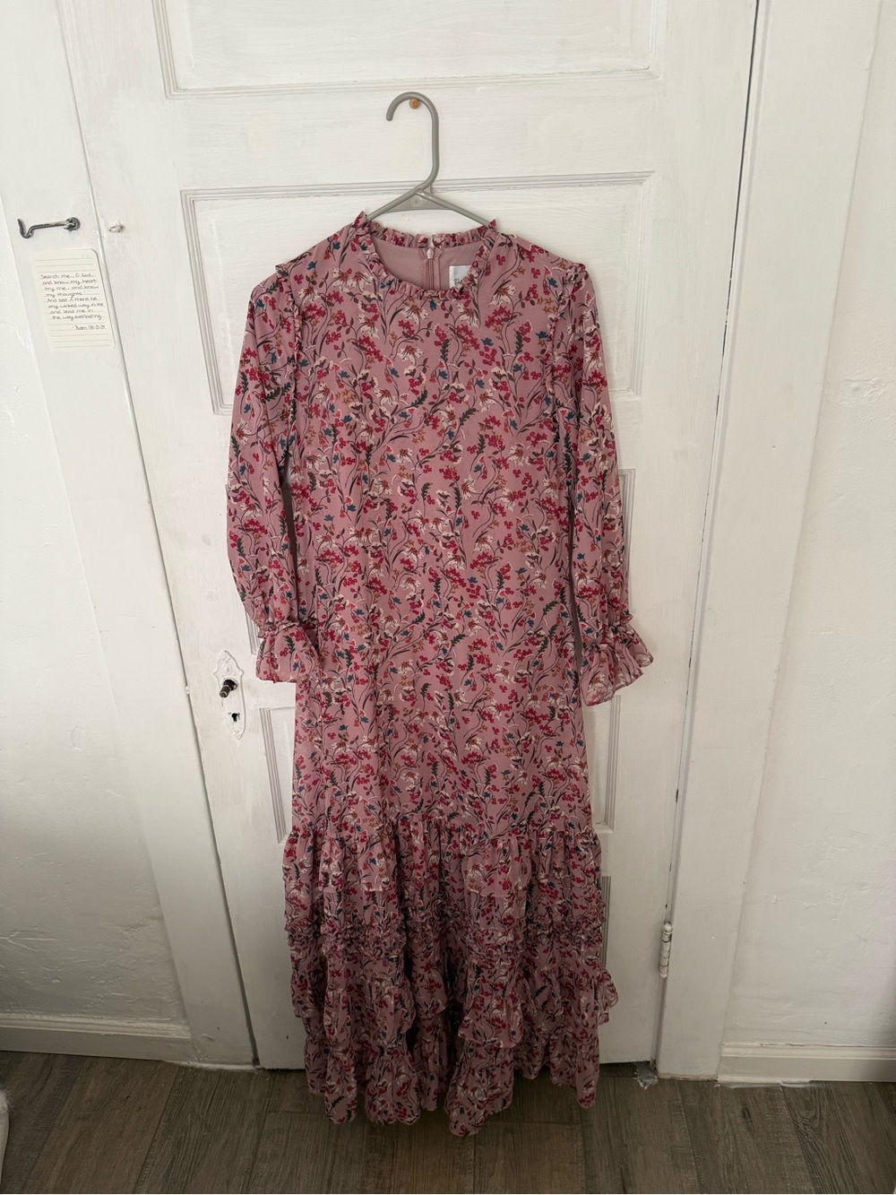 Dainty Jewells Pink Floral Tiered Maxi Dress